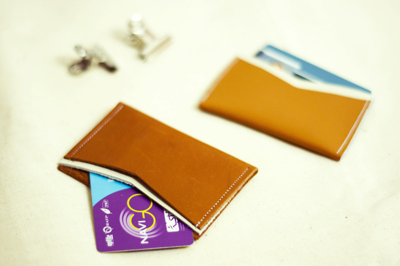 porte cartes cuir DIY