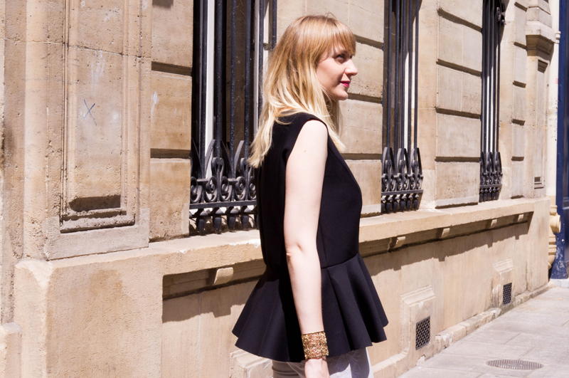 top peplum neoprene