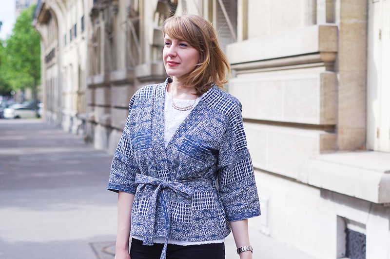 Kimono bleu Kit by Klo julie