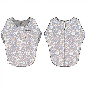 patron top marguerite Blousette Rose
