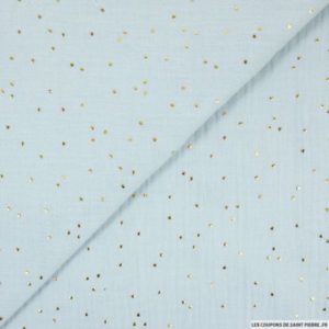 double-gaze-bleu-glacier-pois-dores