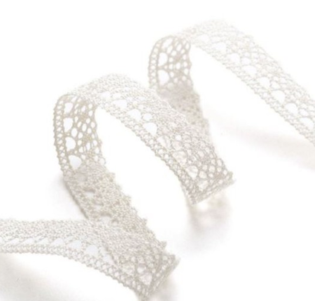 MONDIAL TISSUS - Ruban dentelle 12 mm écru