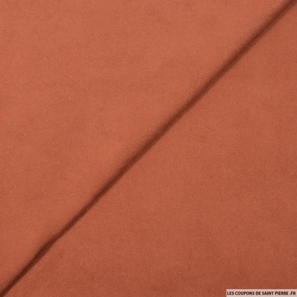 LES COUPONS DE SAINT PIERRE - Suédine terracotta