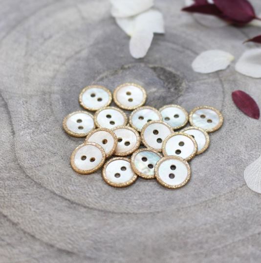 ATELIER BRUNETTE - Boutons Glitz - Off-White